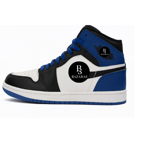 Sneaker Retro 1 Azul Intenso Negro