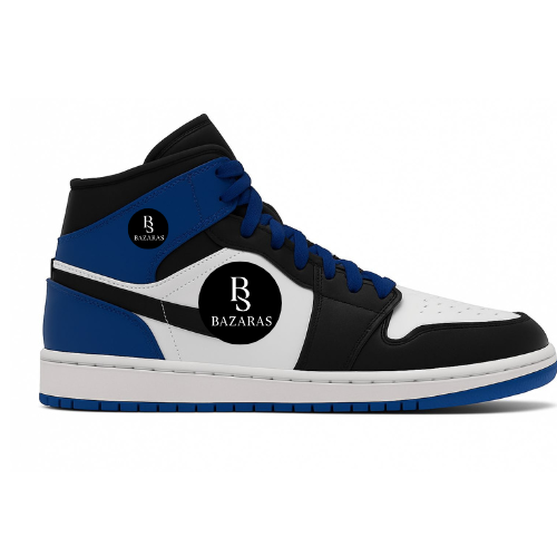 Sneaker Retro 1 Azul Intenso Negro