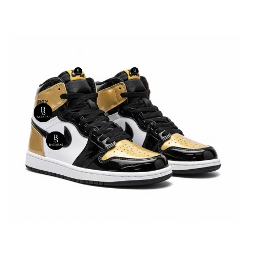 Sneaker Retro 1 High Og Gold Toe