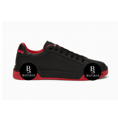 Sneaker Dolce & Gabbana negros con suela roja