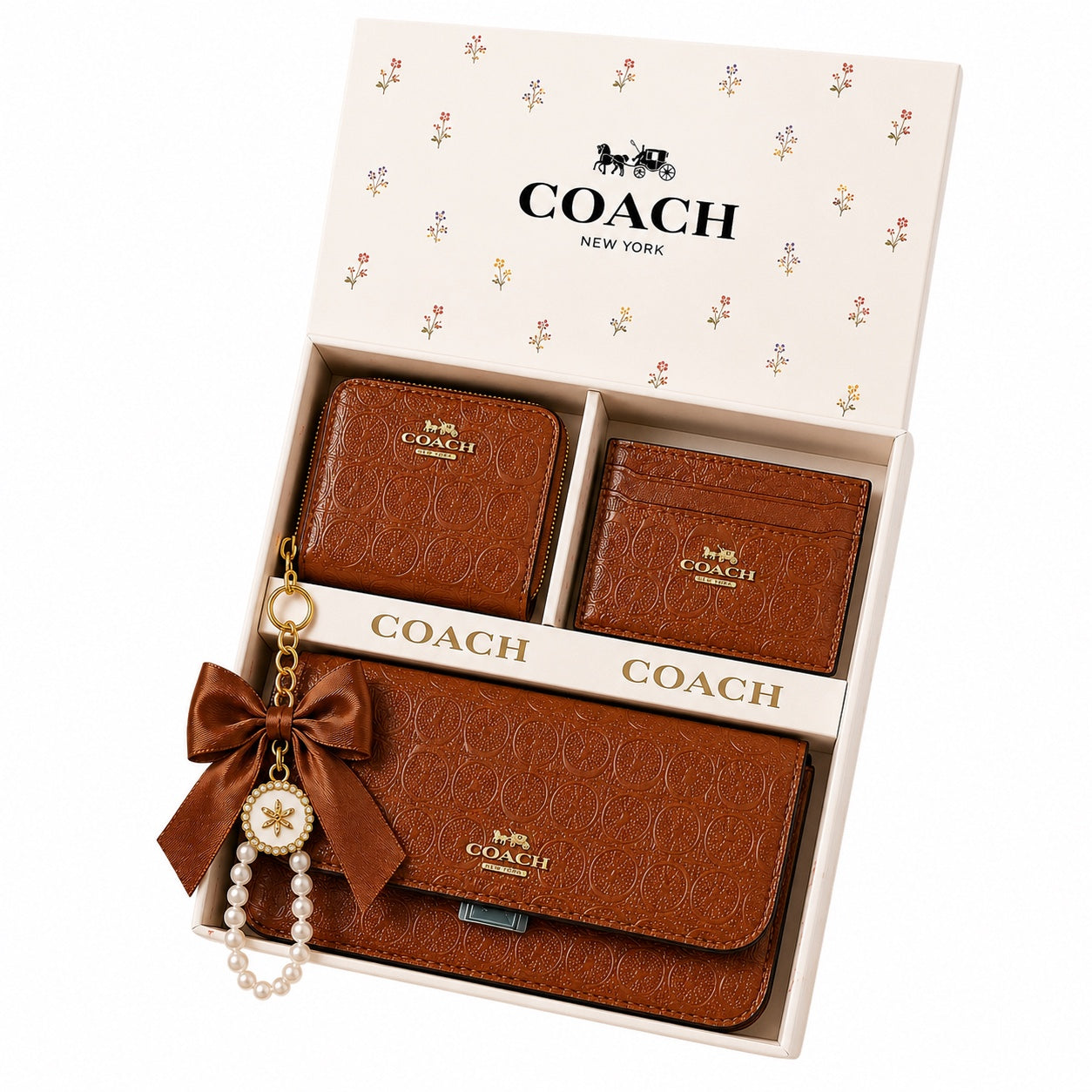 Set Coach Collection 3 Piezas para Dama | Bolsa, Monedero y Tarjetero